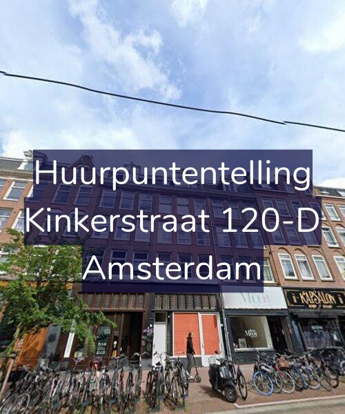 Foto gevel Huurpuntentelling voor Kinkerstraat 120-D, Amsterdam