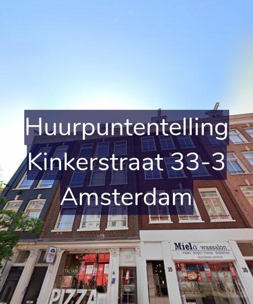 Foto gevel Huurpuntentelling voor Kinkerstraat 33-3, Amsterdam