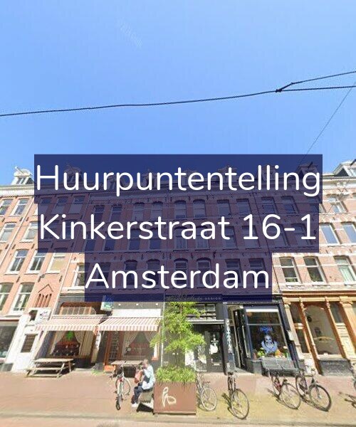 Foto gevel Huurpuntentelling voor Kinkerstraat 16-1, Amsterdam