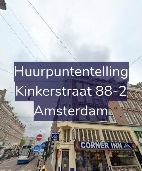 Foto gevel Huurpuntentelling voor Kinkerstraat 88-2, Amsterdam