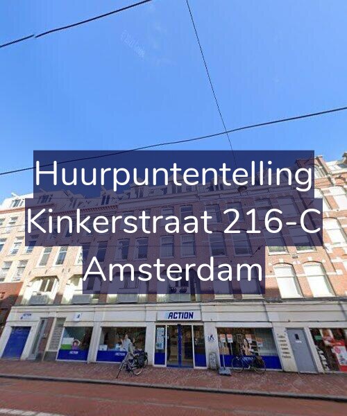 Foto gevel Huurpuntentelling voor Kinkerstraat 216-C, Amsterdam