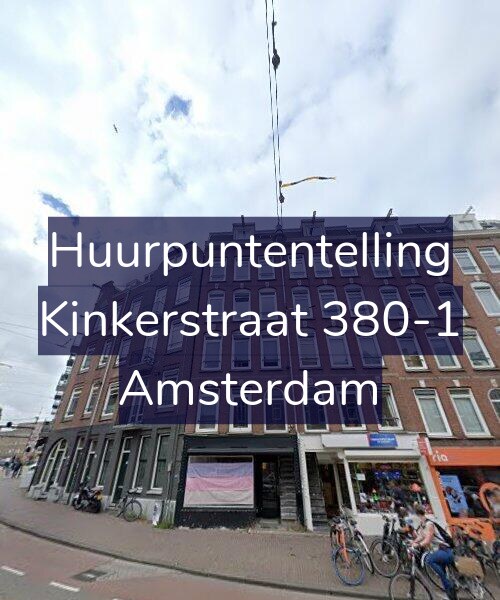 Foto gevel Huurpuntentelling voor Kinkerstraat 380-1, Amsterdam