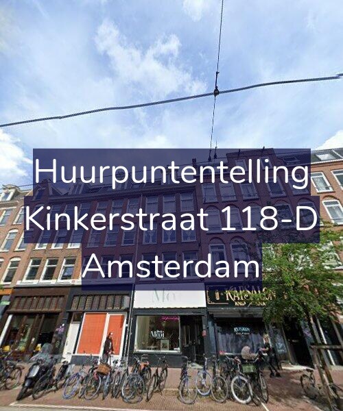 Foto gevel Huurpuntentelling voor Kinkerstraat 118-D, Amsterdam