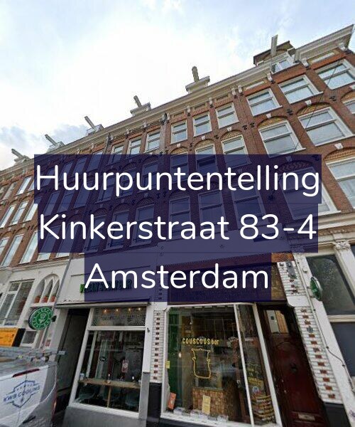 Foto gevel Huurpuntentelling voor Kinkerstraat 83-4, Amsterdam