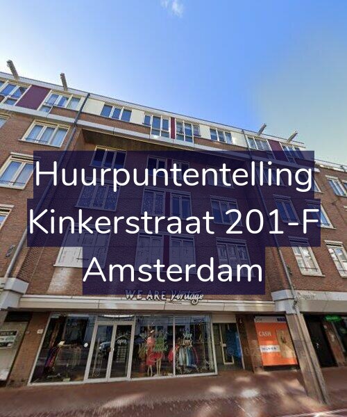 Foto gevel Huurpuntentelling voor Kinkerstraat 201-F, Amsterdam