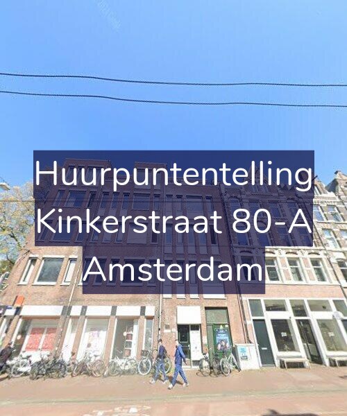 Foto gevel Huurpuntentelling voor Kinkerstraat 80-A, Amsterdam