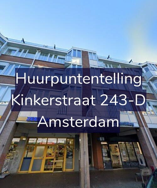 Foto gevel Huurpuntentelling voor Kinkerstraat 243-D, Amsterdam