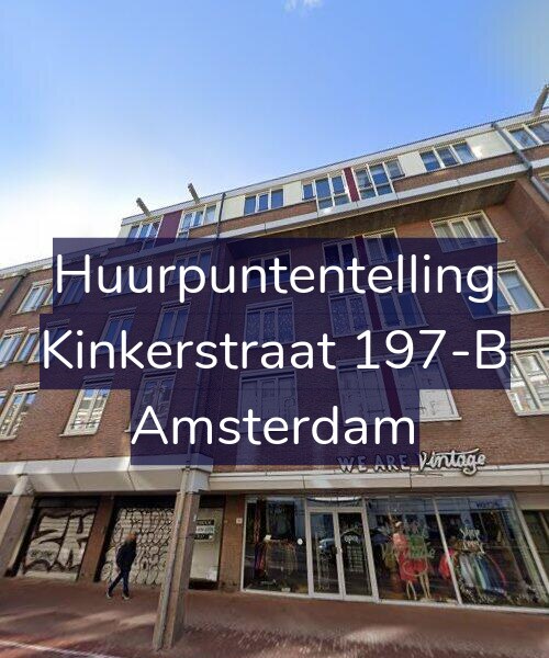 Foto gevel Huurpuntentelling voor Kinkerstraat 197-B, Amsterdam
