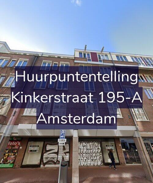 Foto gevel Huurpuntentelling voor Kinkerstraat 195-A, Amsterdam