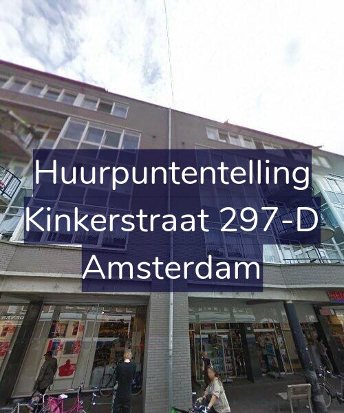 Foto gevel Huurpuntentelling voor Kinkerstraat 297-D, Amsterdam