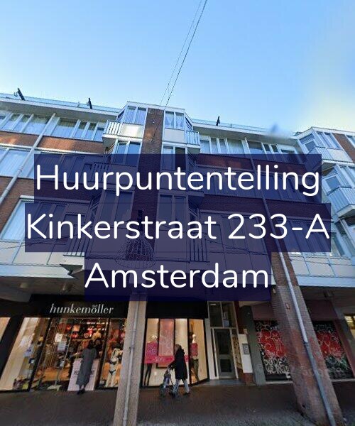 Foto gevel Huurpuntentelling voor Kinkerstraat 233-A, Amsterdam