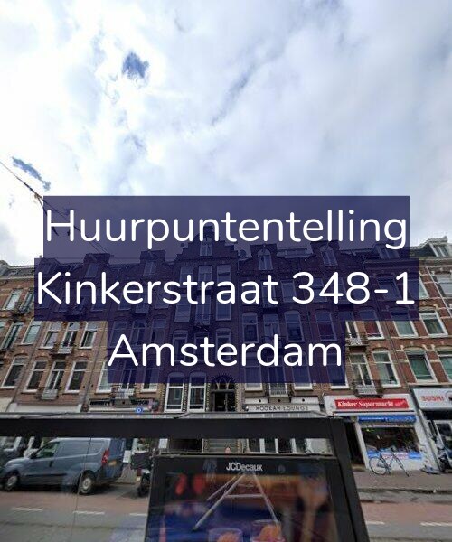 Foto gevel Huurpuntentelling voor Kinkerstraat 348-1, Amsterdam