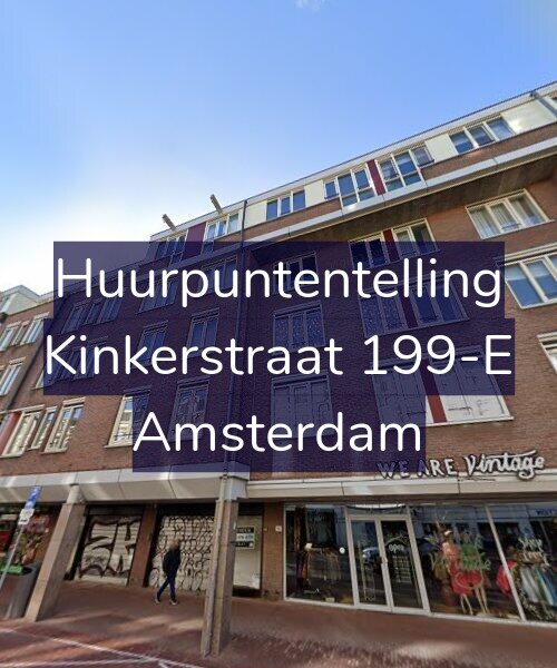 Foto gevel Huurpuntentelling voor Kinkerstraat 199-E, Amsterdam