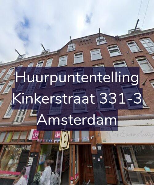 Foto gevel Huurpuntentelling voor Kinkerstraat 331-3, Amsterdam