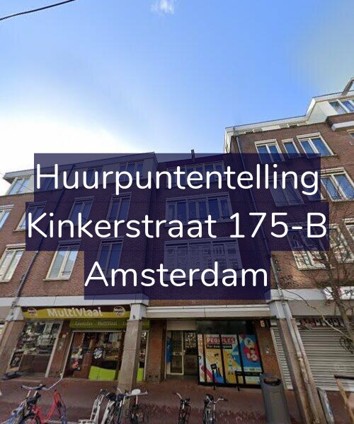 Foto gevel Huurpuntentelling voor Kinkerstraat 175-B, Amsterdam