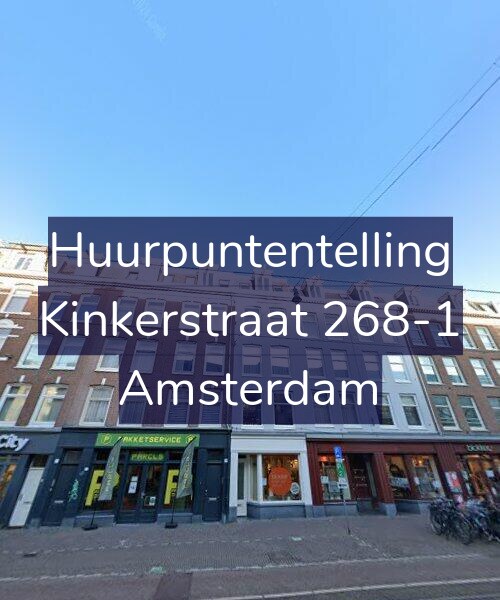 Foto gevel Huurpuntentelling voor Kinkerstraat 268-1, Amsterdam