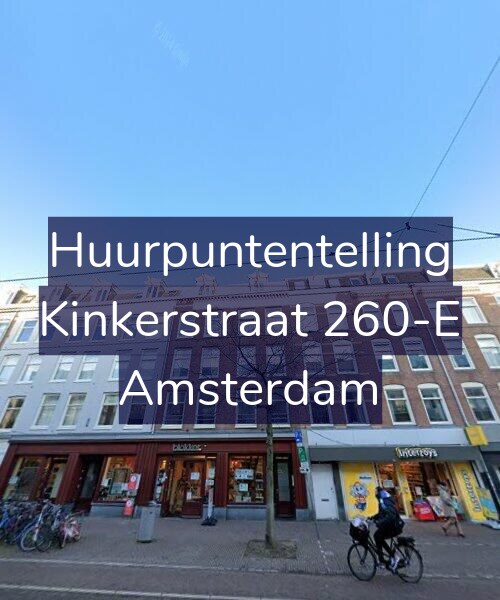 Foto gevel Huurpuntentelling voor Kinkerstraat 260-E, Amsterdam