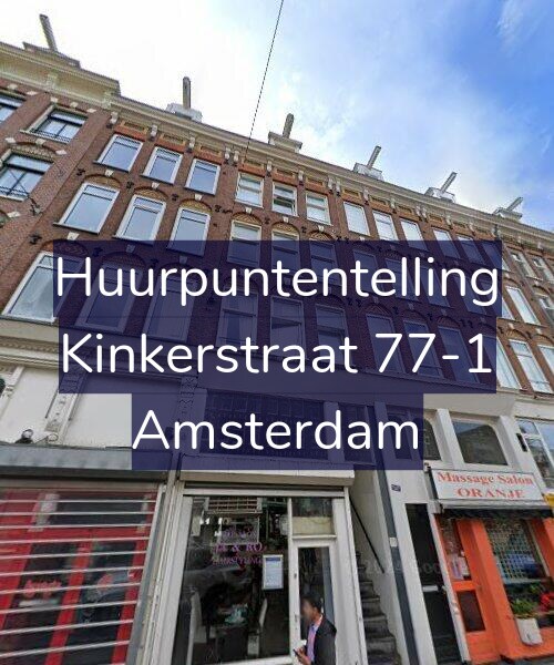 Foto gevel Huurpuntentelling voor Kinkerstraat 77-1, Amsterdam