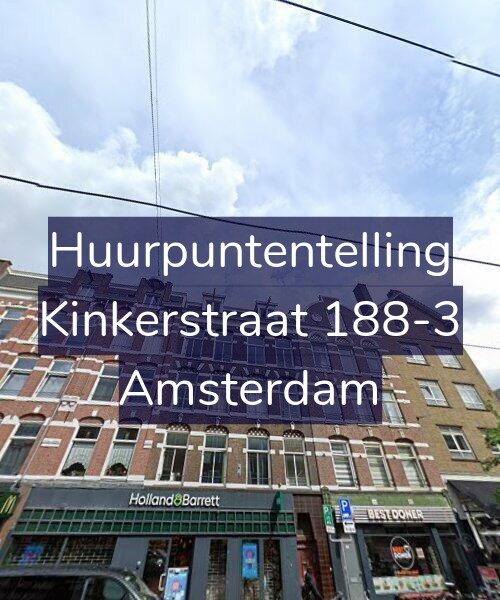 Foto gevel Huurpuntentelling voor Kinkerstraat 188-3, Amsterdam