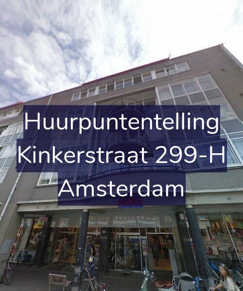 Foto gevel Huurpuntentelling voor Kinkerstraat 299-H, Amsterdam