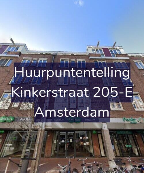 Foto gevel Huurpuntentelling voor Kinkerstraat 205-E, Amsterdam