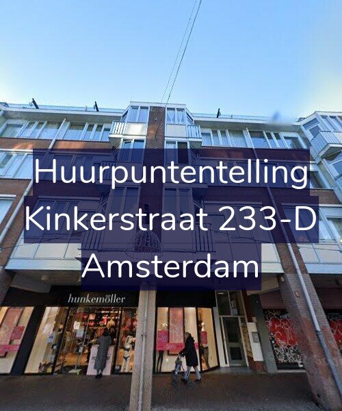 Foto gevel Huurpuntentelling voor Kinkerstraat 233-D, Amsterdam