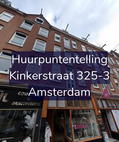 Foto gevel Huurpuntentelling voor Kinkerstraat 325-3, Amsterdam