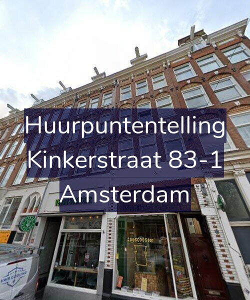 Foto gevel Huurpuntentelling voor Kinkerstraat 83-1, Amsterdam