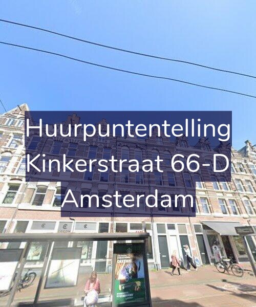 Foto gevel Huurpuntentelling voor Kinkerstraat 66-D, Amsterdam