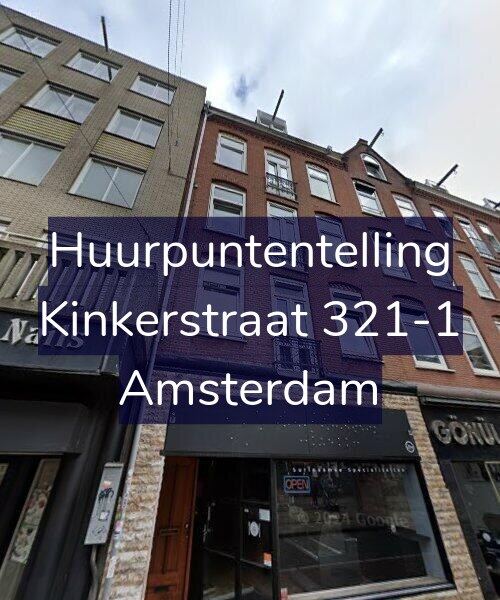 Foto gevel Huurpuntentelling voor Kinkerstraat 321-1, Amsterdam
