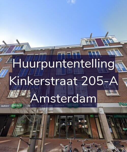 Foto gevel Huurpuntentelling voor Kinkerstraat 205-A, Amsterdam