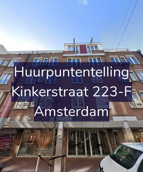 Foto gevel Huurpuntentelling voor Kinkerstraat 223-F, Amsterdam