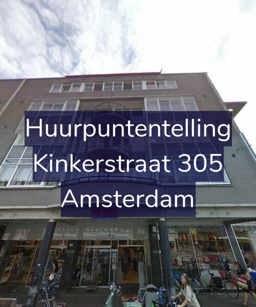 Foto gevel Huurpuntentelling voor Kinkerstraat 305, Amsterdam