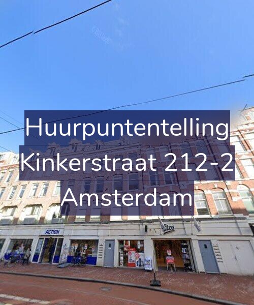 Foto gevel Huurpuntentelling voor Kinkerstraat 212-2, Amsterdam