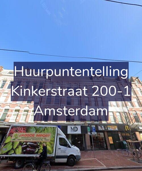 Foto gevel Huurpuntentelling voor Kinkerstraat 200-1, Amsterdam