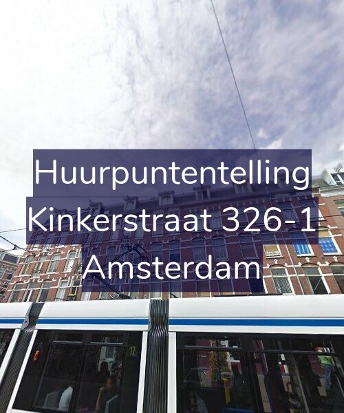 Foto gevel Huurpuntentelling voor Kinkerstraat 326-1, Amsterdam