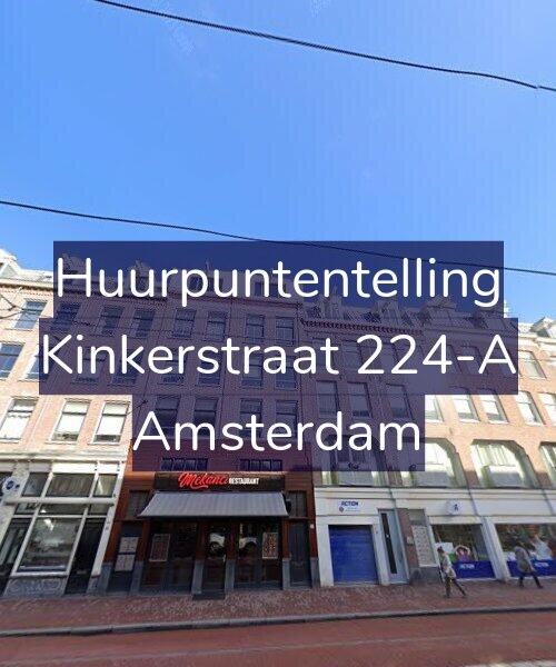 Foto gevel Huurpuntentelling voor Kinkerstraat 224-A, Amsterdam