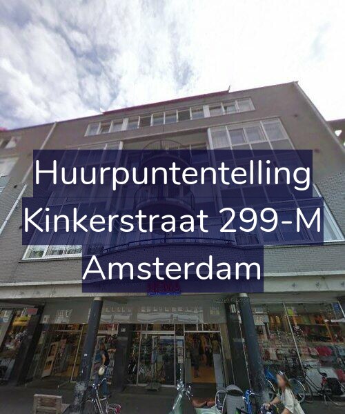 Foto gevel Huurpuntentelling voor Kinkerstraat 299-M, Amsterdam
