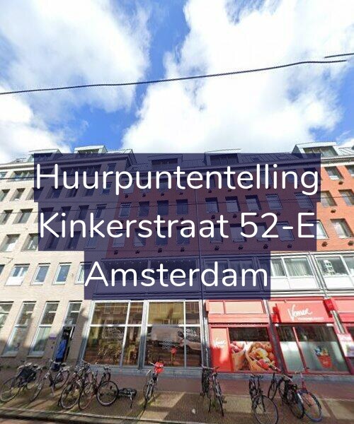 Foto gevel Huurpuntentelling voor Kinkerstraat 52-E, Amsterdam