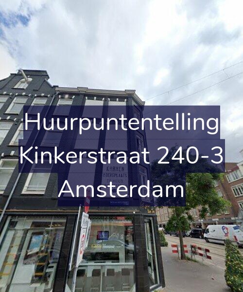 Foto gevel Huurpuntentelling voor Kinkerstraat 240-3, Amsterdam