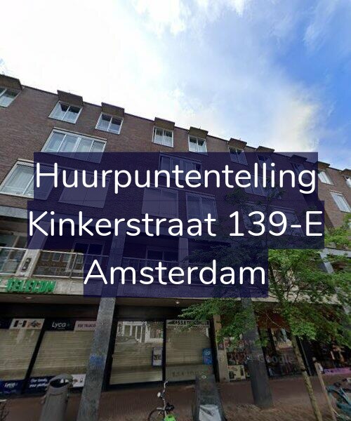 Foto gevel Huurpuntentelling voor Kinkerstraat 139-E, Amsterdam