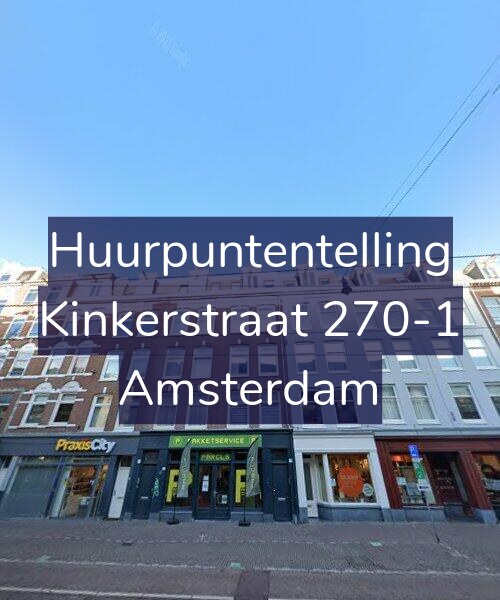 Foto gevel Huurpuntentelling voor Kinkerstraat 270-1, Amsterdam