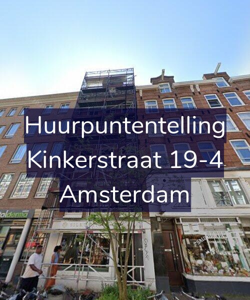 Foto gevel Huurpuntentelling voor Kinkerstraat 19-4, Amsterdam