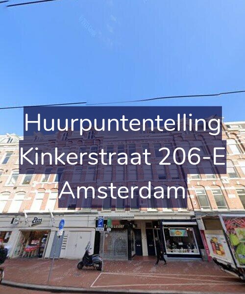 Foto gevel Huurpuntentelling voor Kinkerstraat 206-E, Amsterdam