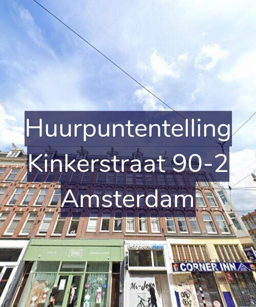 Foto gevel Huurpuntentelling voor Kinkerstraat 90-2, Amsterdam