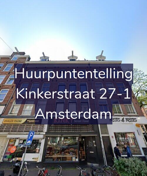 Foto gevel Huurpuntentelling voor Kinkerstraat 27-1, Amsterdam