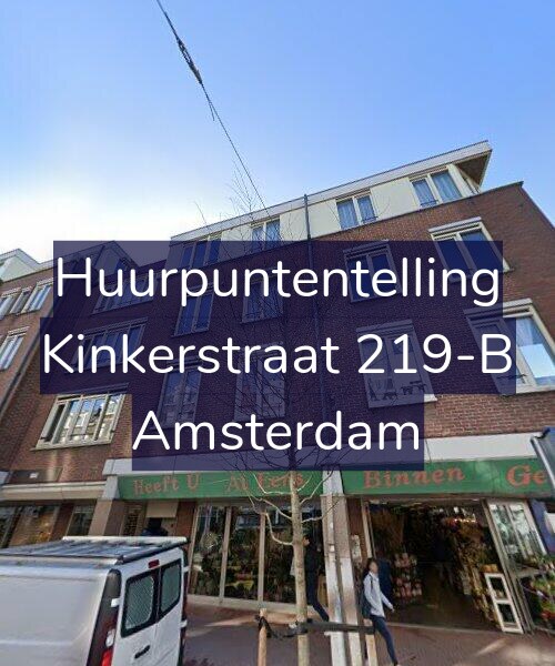 Foto gevel Huurpuntentelling voor Kinkerstraat 219-B, Amsterdam