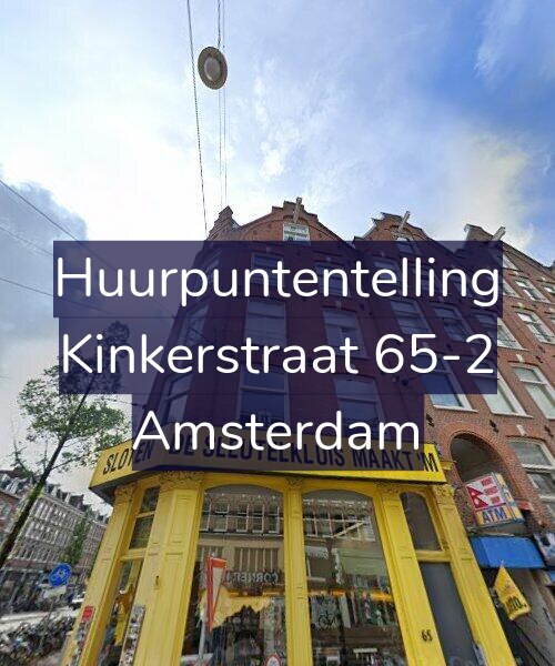 Foto gevel Huurpuntentelling voor Kinkerstraat 65-2, Amsterdam