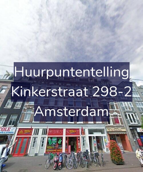 Foto gevel Huurpuntentelling voor Kinkerstraat 298-2, Amsterdam