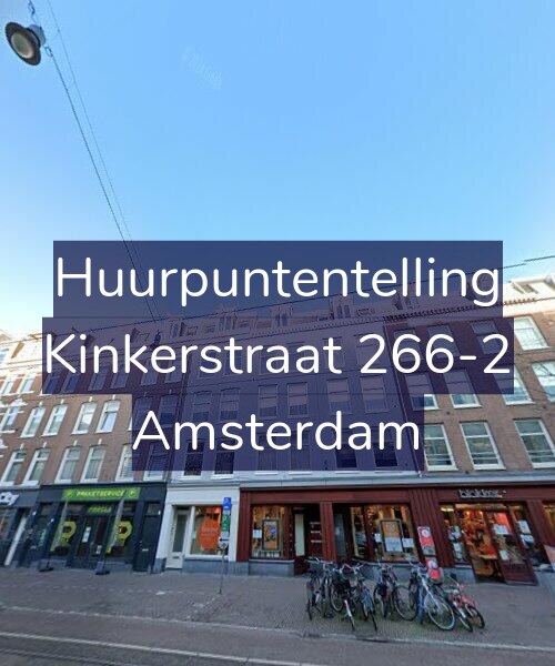 Foto gevel Huurpuntentelling voor Kinkerstraat 266-2, Amsterdam